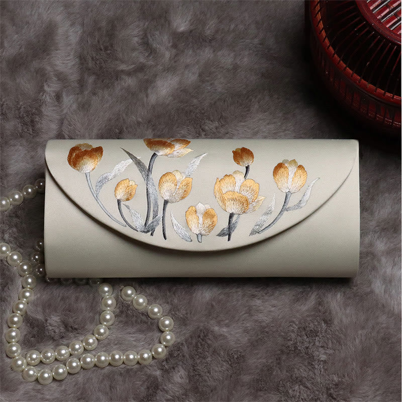 Sac bandoulière brodé Tulip Su | Bijou spirituel