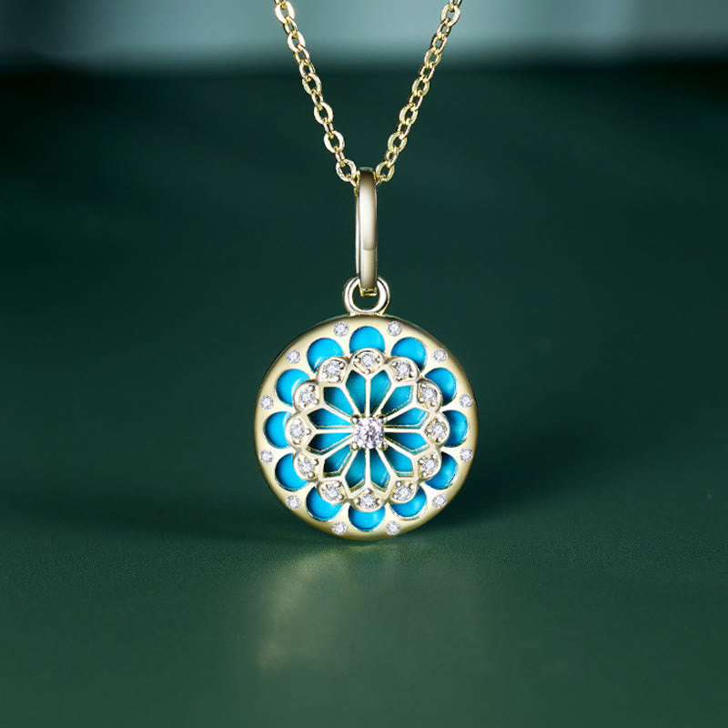 Collier de protection turquoise | Pendentif en argent sterling 925