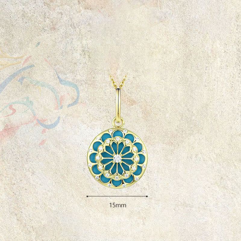 Collier de protection turquoise | Pendentif en argent sterling 925