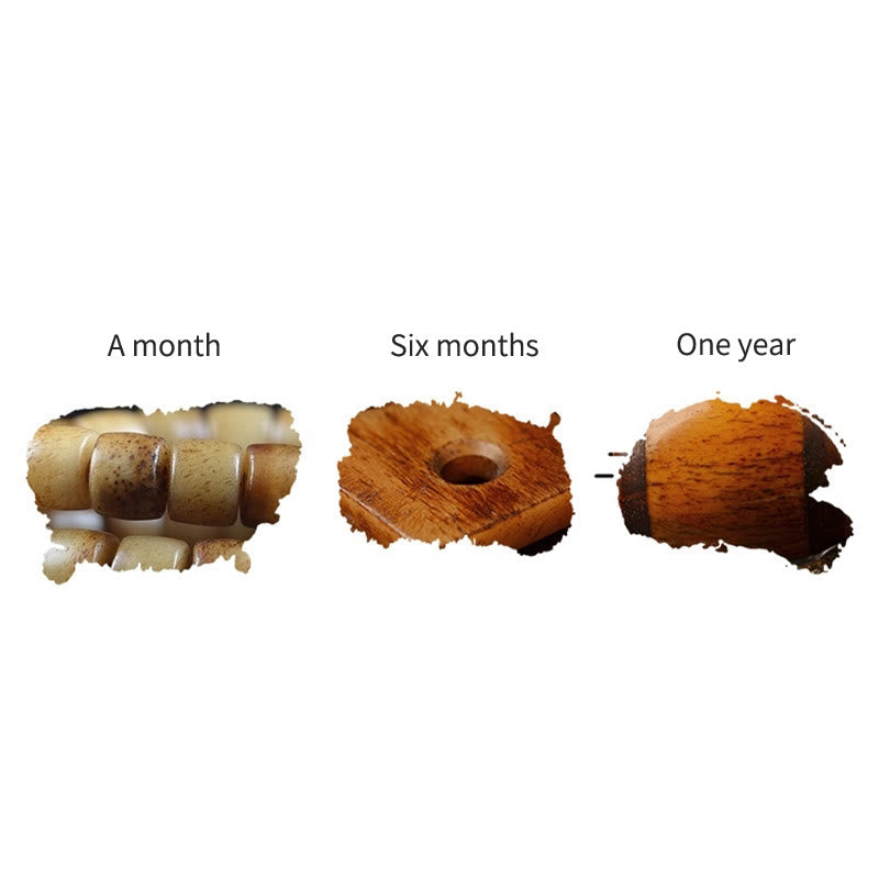 Bracelet unisexe en os de yak tibétain à 108 perles