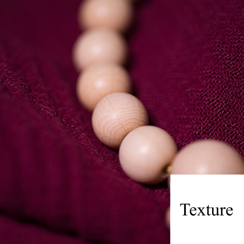 Bracelet Mala unisexe en bois d'Abelia Biflora 10 mm