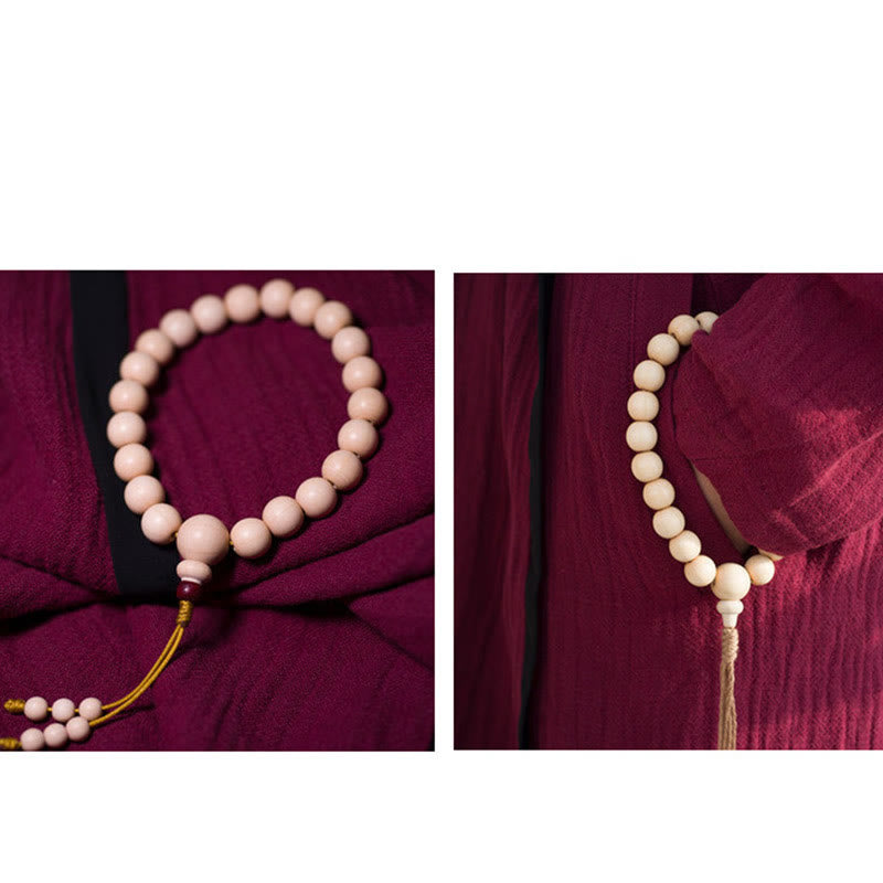 Bracelet Mala unisexe en bois d'Abelia Biflora 10 mm