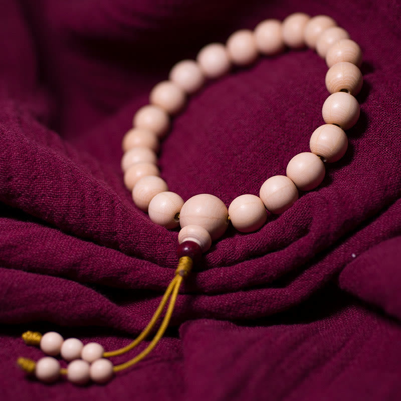Bracelet Mala unisexe en bois d'Abelia Biflora 10 mm