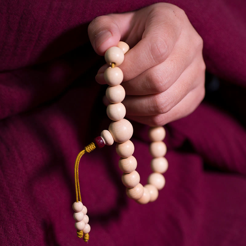 Bracelet Mala unisexe en bois d'Abelia Biflora 10 mm