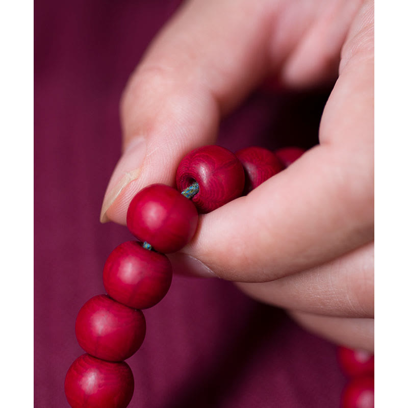 Mala unisexe en bois d'Abelia Biflora pour la protection et la bénédiction