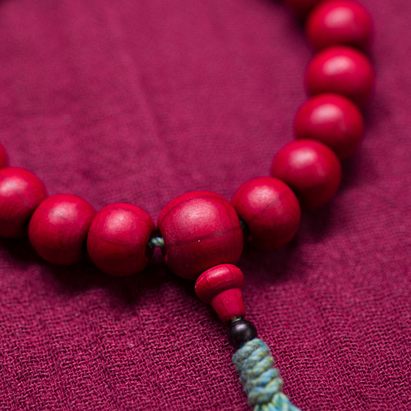 Mala unisexe en bois d'Abelia Biflora pour la protection et la bénédiction