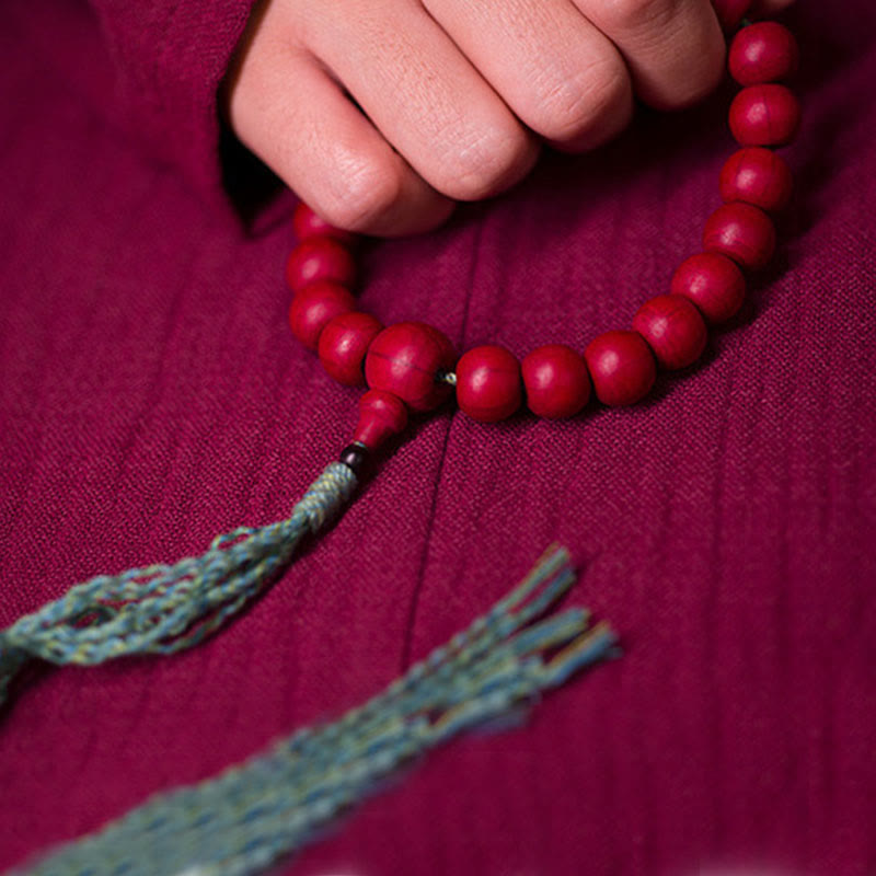 Mala unisexe en bois d'Abelia Biflora pour la protection et la bénédiction