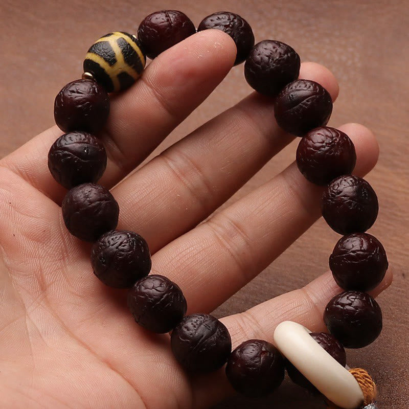 Mala tibétain unisexe en graines de Bodhi | Porte-bonheur et richesse