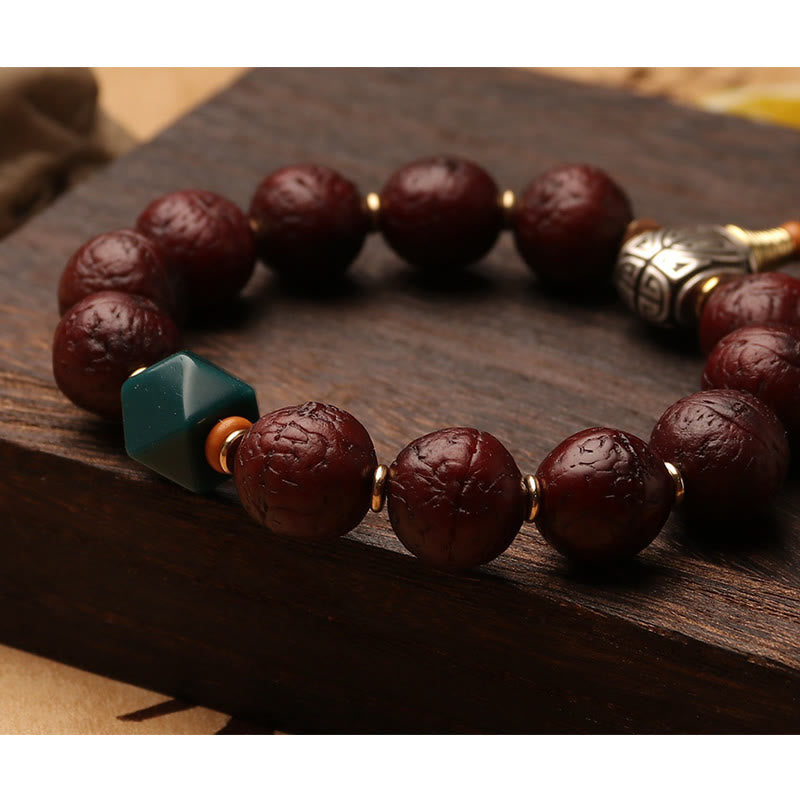Mala tibétain unisexe en graines de Bodhi | Porte-bonheur et richesse