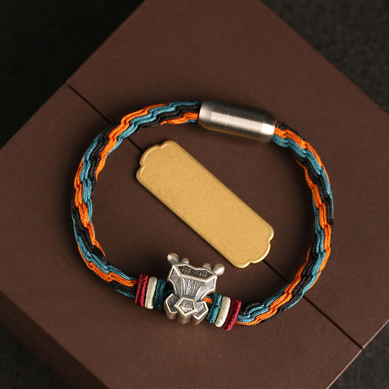 Bracelet unisexe avec nœud de réincarnation du zodiaque chinois | Argent sterling