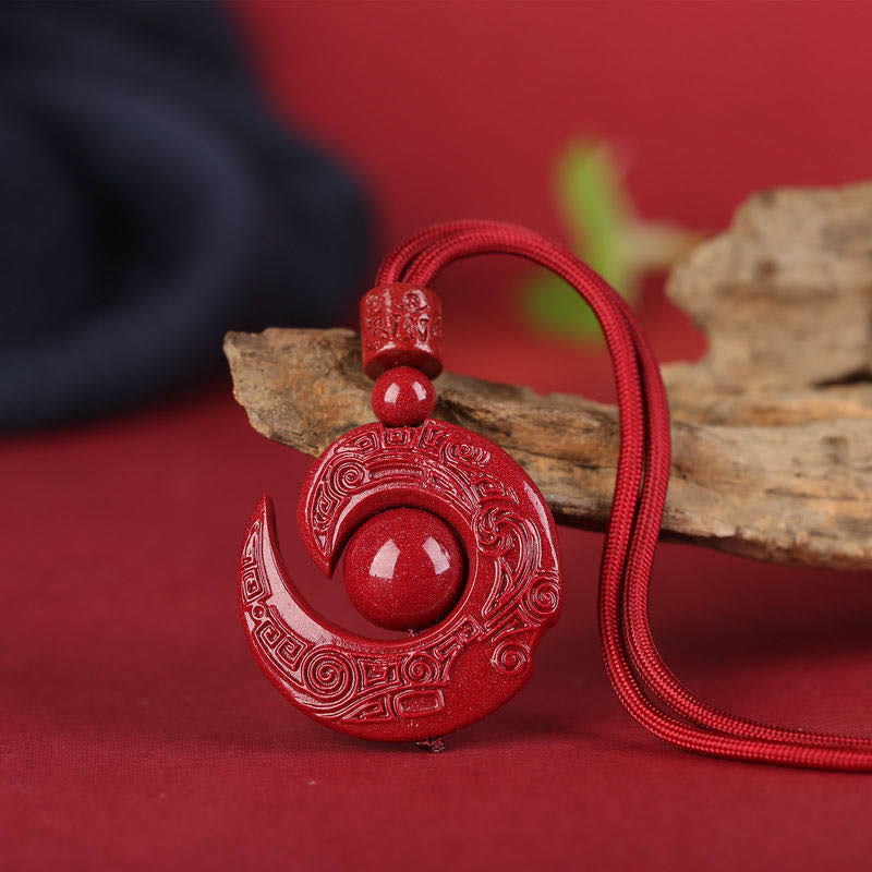 Collier unisexe Concentration Cinabre Design One's Luck