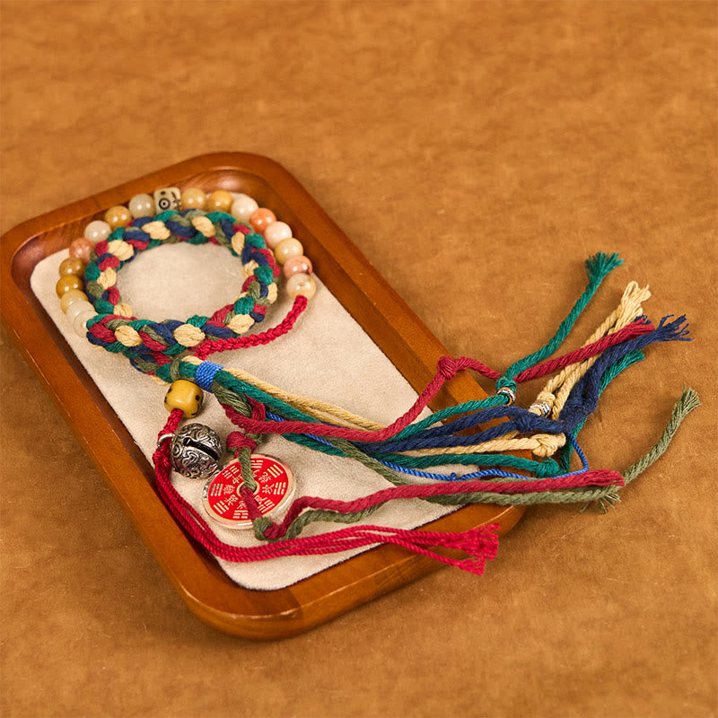 Bracelet de protection unisexe en calcédoine colorée, fantômes des montagnes