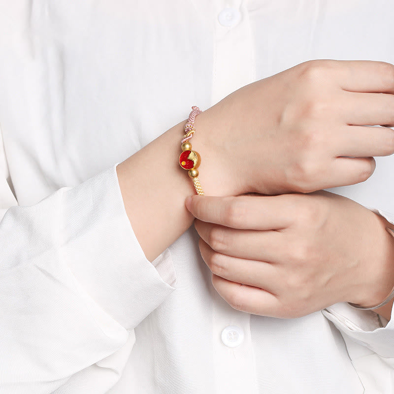 Bracelet spirituel unisexe en fil de cuivre montagne et mer