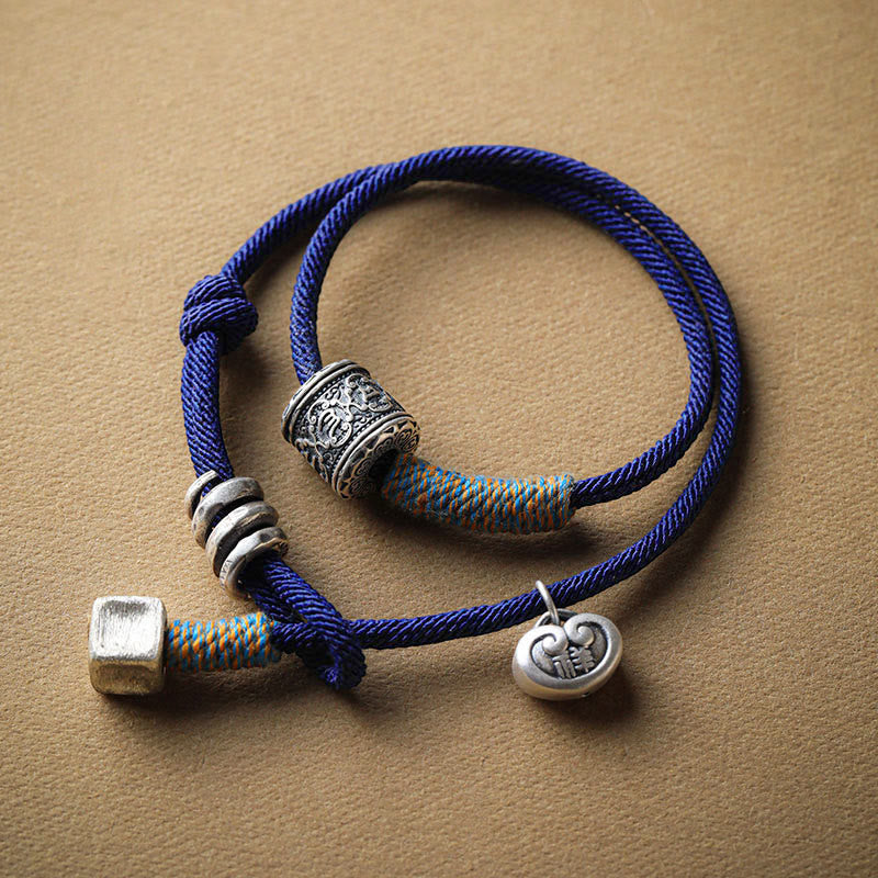 Bracelet unisexe Om Mani Padme Hum | Amulette à double tour