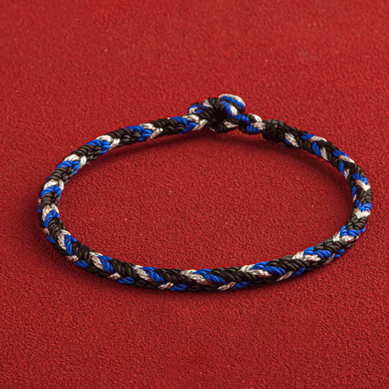 Bracelet unisexe en fil rouge « Que la prospérité remplisse votre vie »