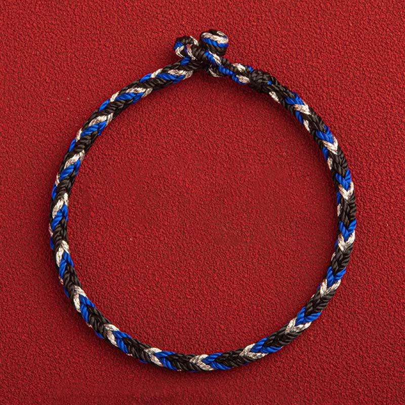 Bracelet unisexe en fil rouge « Que la prospérité remplisse votre vie »