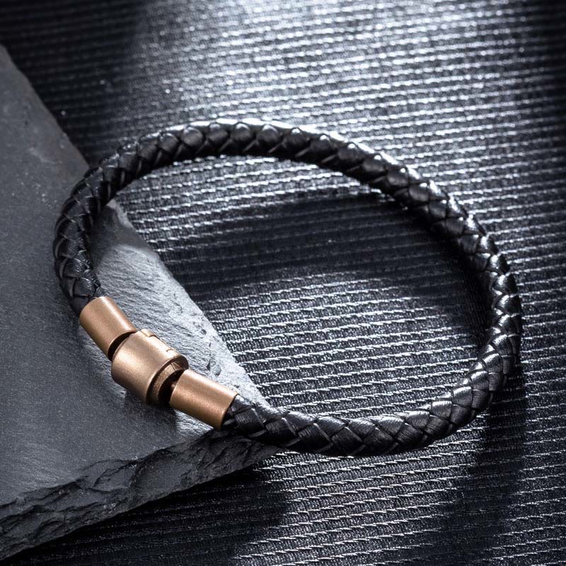 Bracelet porte-bonheur unisexe vintage en corde rouge, corde en cuir de 4 à 5 mm