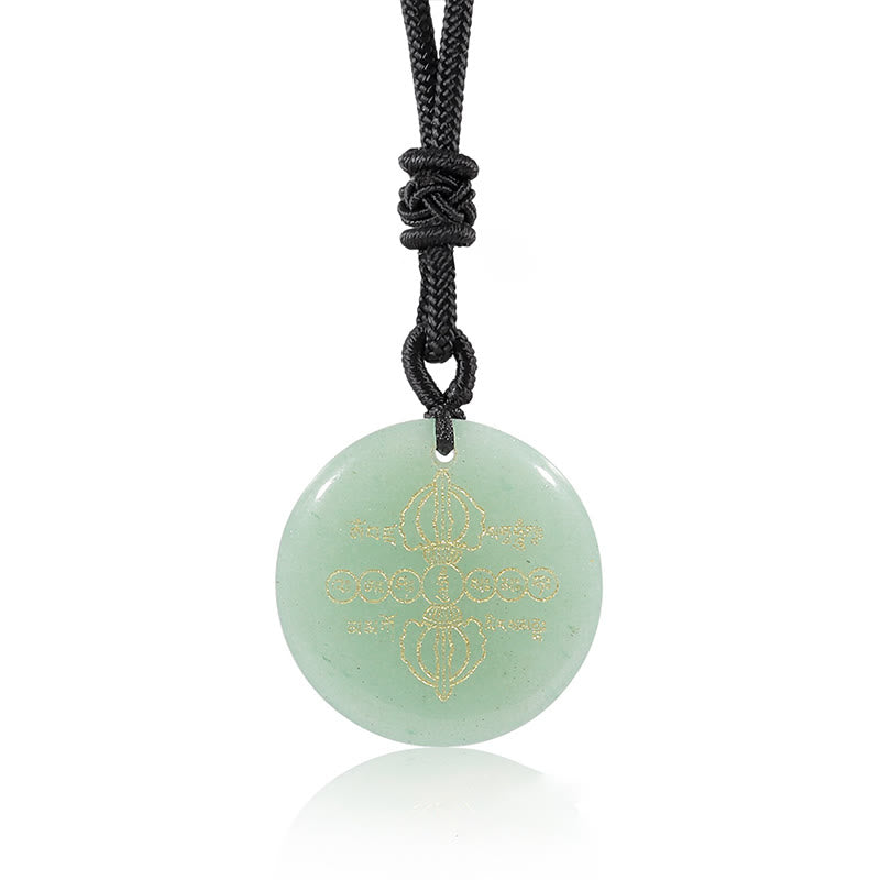 Collier d'obsidienne Vajra Dorje pour l'épanouissement spirituel