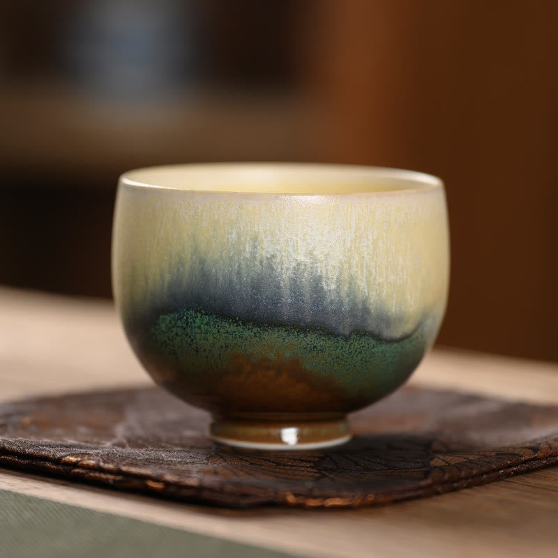 Tasse à thé en porcelaine vintage pour four de transmutation, décoration zen