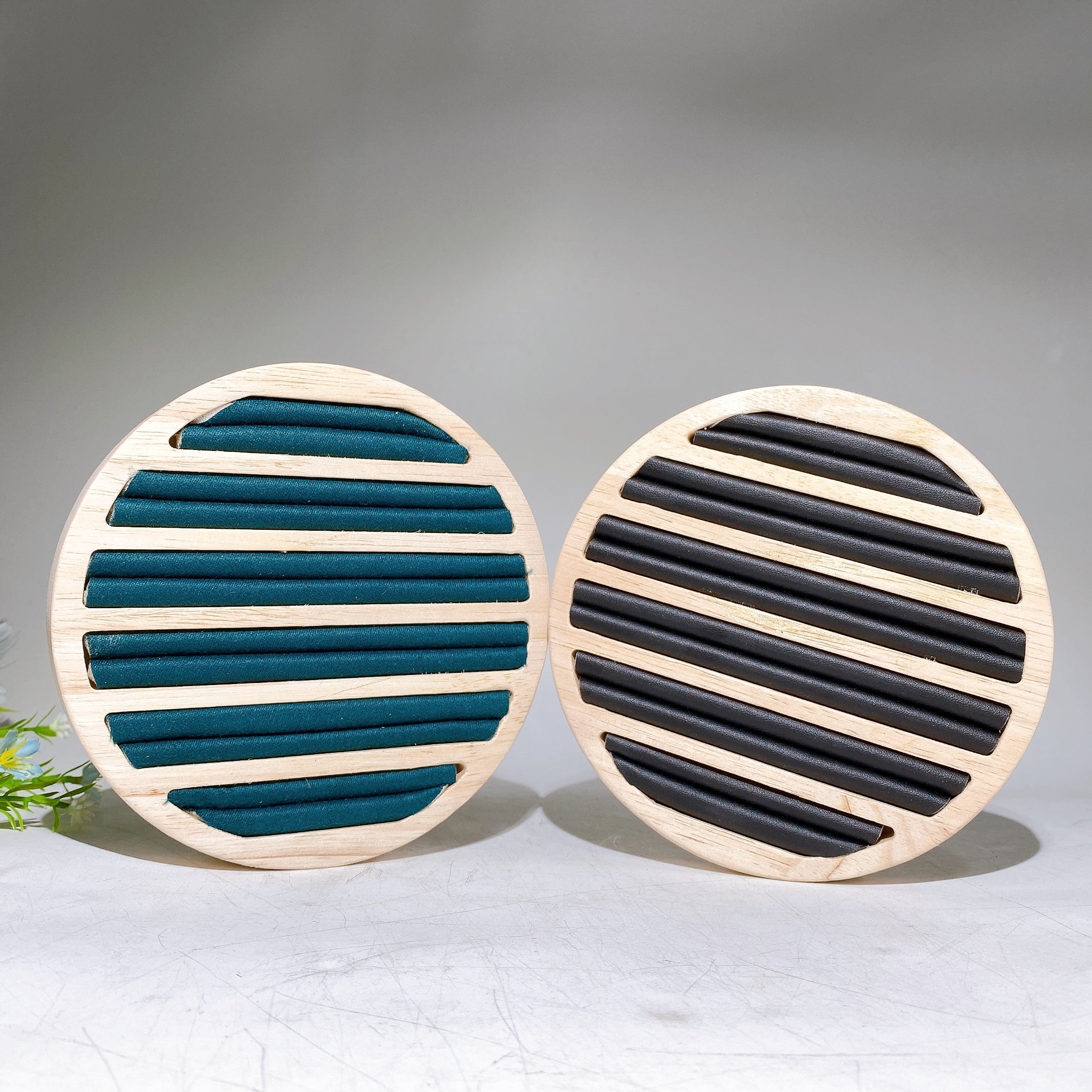 Support de bague en bois 15 cm pour bagues de guérison en cristal