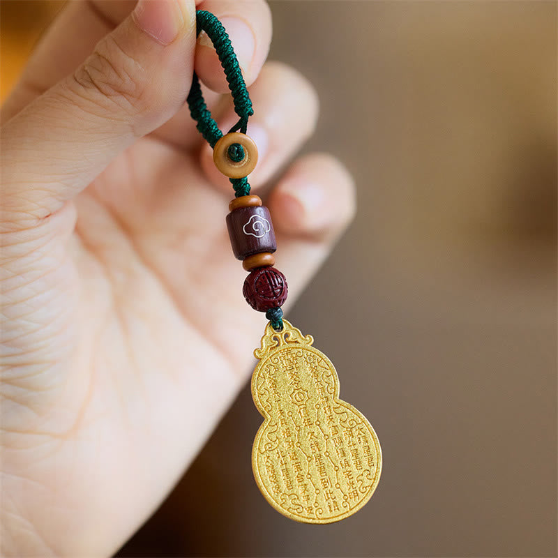 Porte-clés spirituel Wu Lou Copper Gourd Fu Character