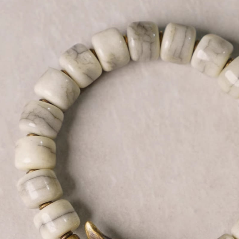 Bracelet d'équilibre en cuivre et os de yak pour la protection spirituelle