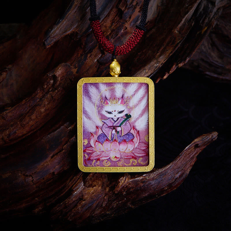Collier spirituel Zakiram du renard à neuf queues | Richesse et protection