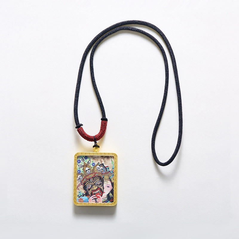 Collier spirituel Zakiram du renard à neuf queues | Richesse et protection