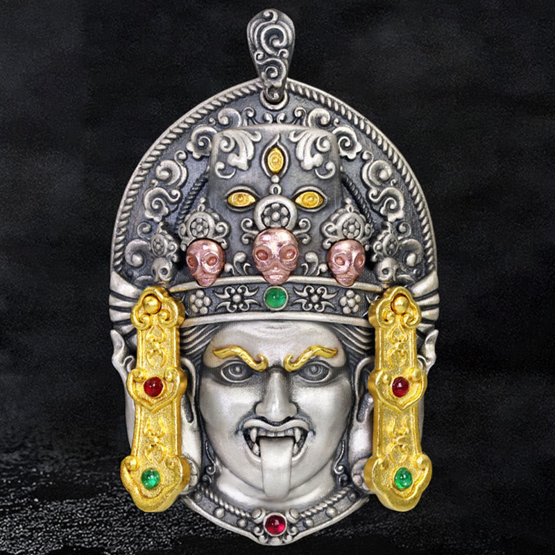 Collier en argent Zakiram | Pendentif de protection de la déesse de la richesse