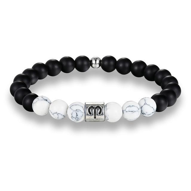 Bracelet Howlite Zodiac pour l'équilibre spirituel