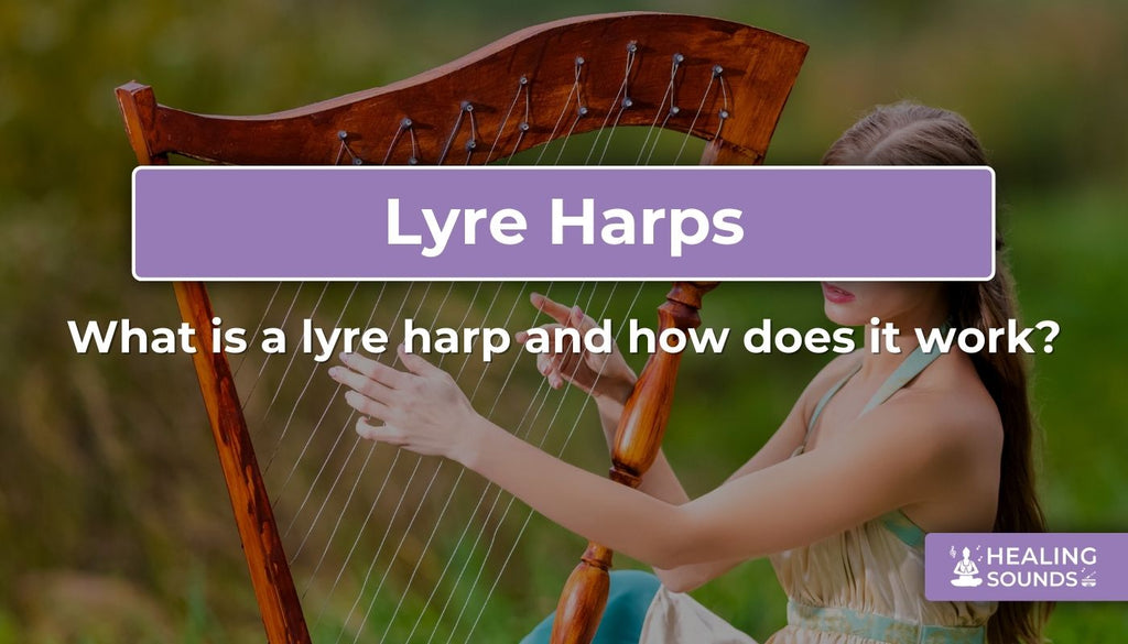 OriGlam Lyre Harpe 7 Cordes En Forme De Lune – Kit DIY Bois De Tilleul + Clé Accordage – Instrument Musical Artisanale