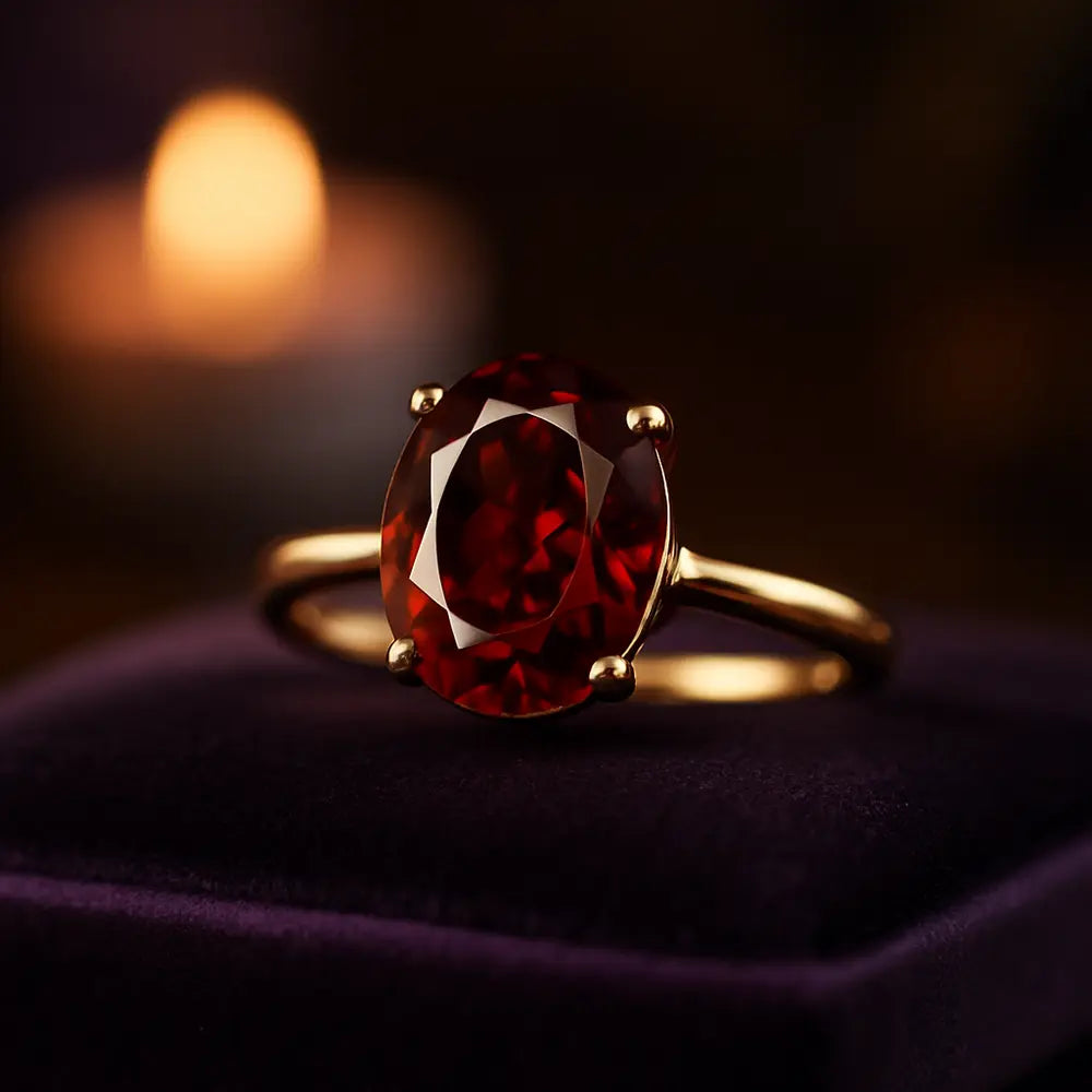 garnet-rings