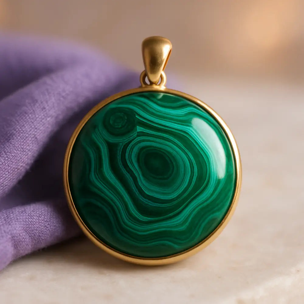malachite-pendants