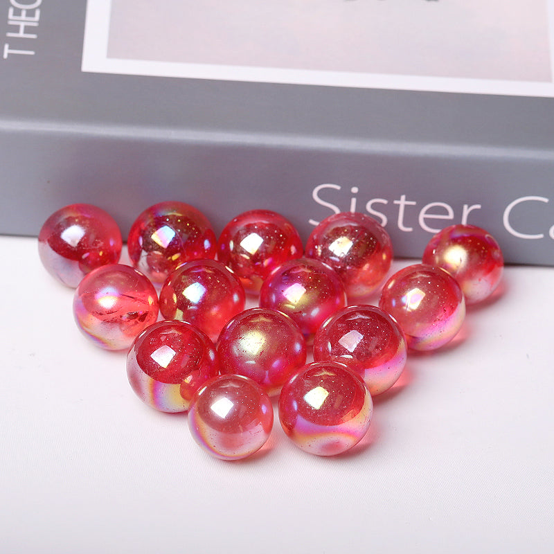 0.25kg Aura Red Angel Crystal Spheres for Healing & Meditation
