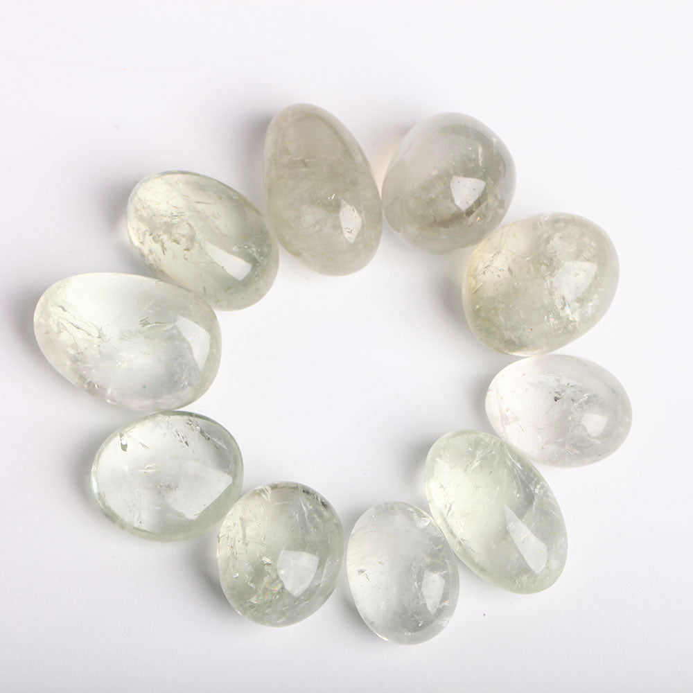 0.5kg Green Quartz Crystal Tumbled Stones 3-4cm Healing