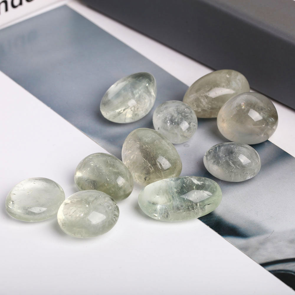 0.5kg Green Quartz Crystal Tumbled Stones 3-4cm Healing