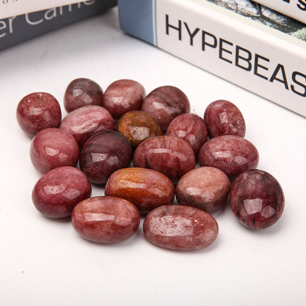 0.5kg Strawberry Quartz Tumbled Stones for Meditation