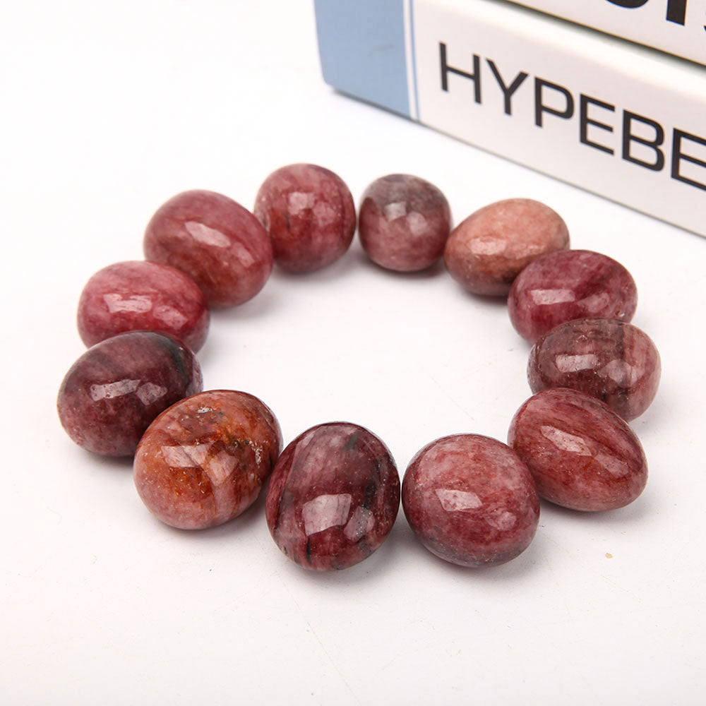 0.5kg Strawberry Quartz Tumbled Stones for Meditation