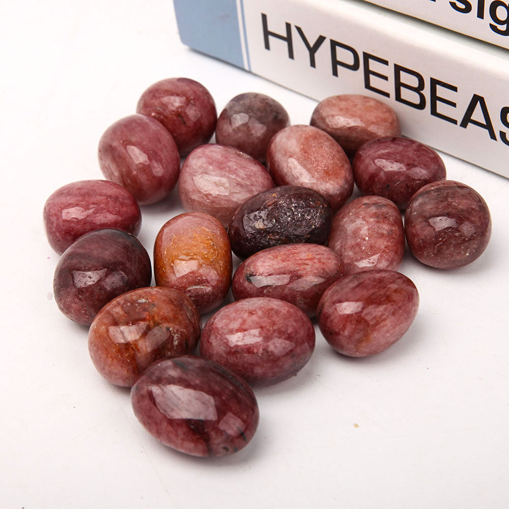 0.5kg Strawberry Quartz Tumbled Stones for Meditation