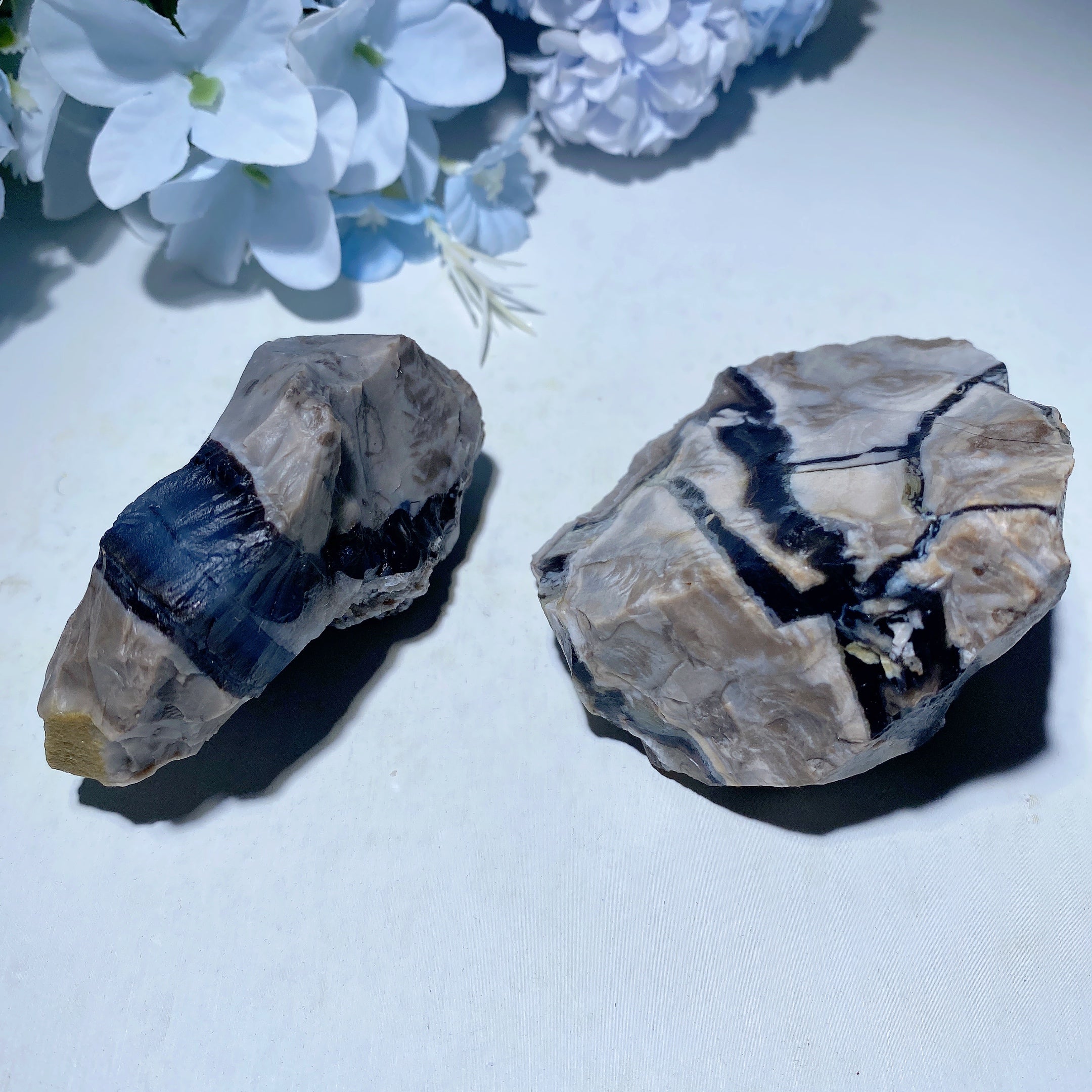 0.5KG Volcanic Agate Raw Crystal Chunks 2-4 inch Healing Stones