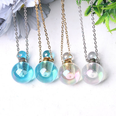 Collier de parfum en cristal Aura Angel de 0,5 ml avec énergie de guérison