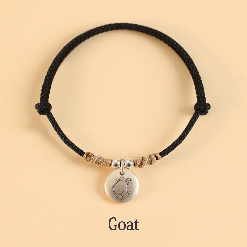 Chinese Zodiac Dragon Bracelet in 999 Sterling Silver for Luck
