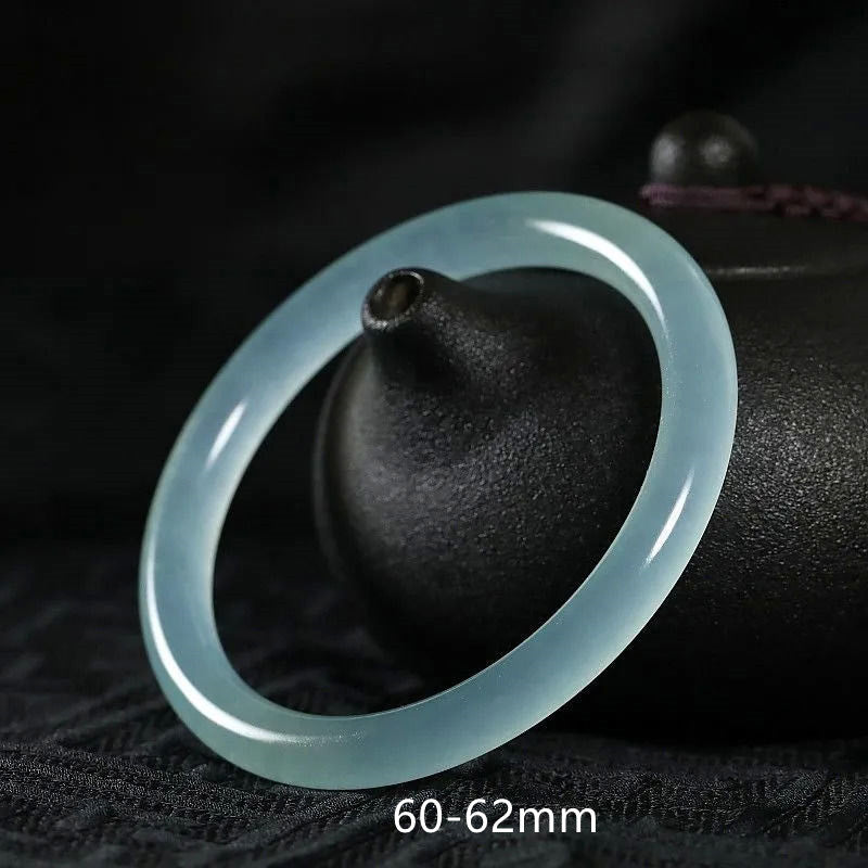 Natural Jade Healing Blessing Bangle Bracelet 58-60mm