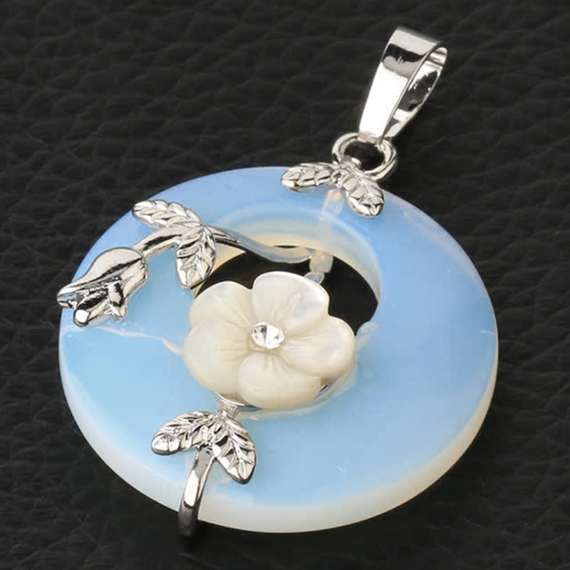Collier de guérison en aventurine verte et améthyste avec divers cristaux