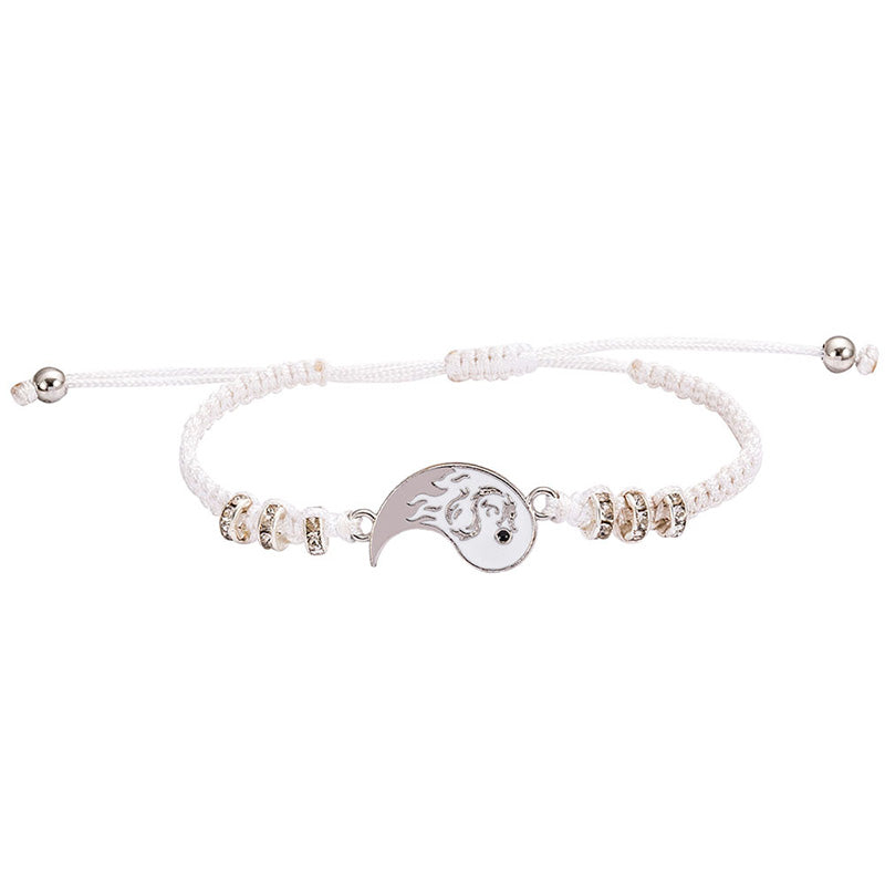 Unisex Yin Yang Dragon Couple Bracelet | Balance & Power