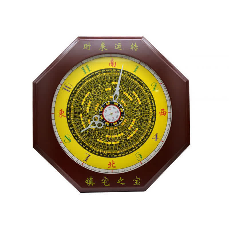 24cm Feng Shui Bagua Map Balance Energy Wall Clock