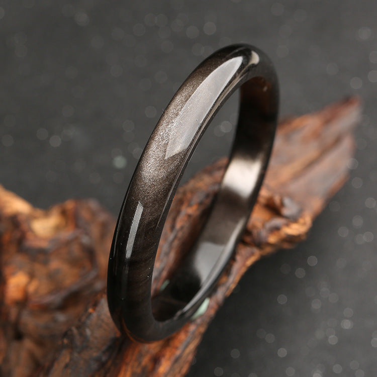 Gold Sheen Obsidian Protection Bracelet | Inner Diameter