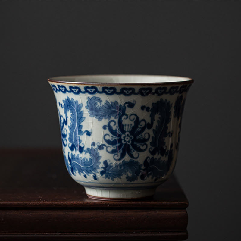Lotus Ceramic Tea Cup 150ml for Traditional Tea Rituals