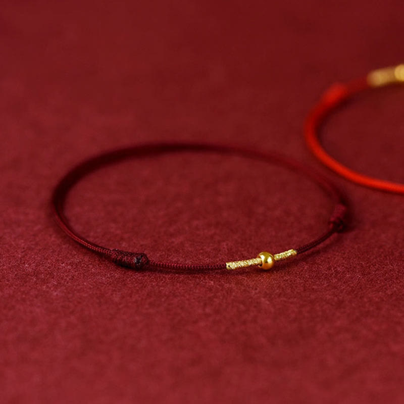 925 Sterling Silver Red String Protection Bracelet for Wrist or Ankle