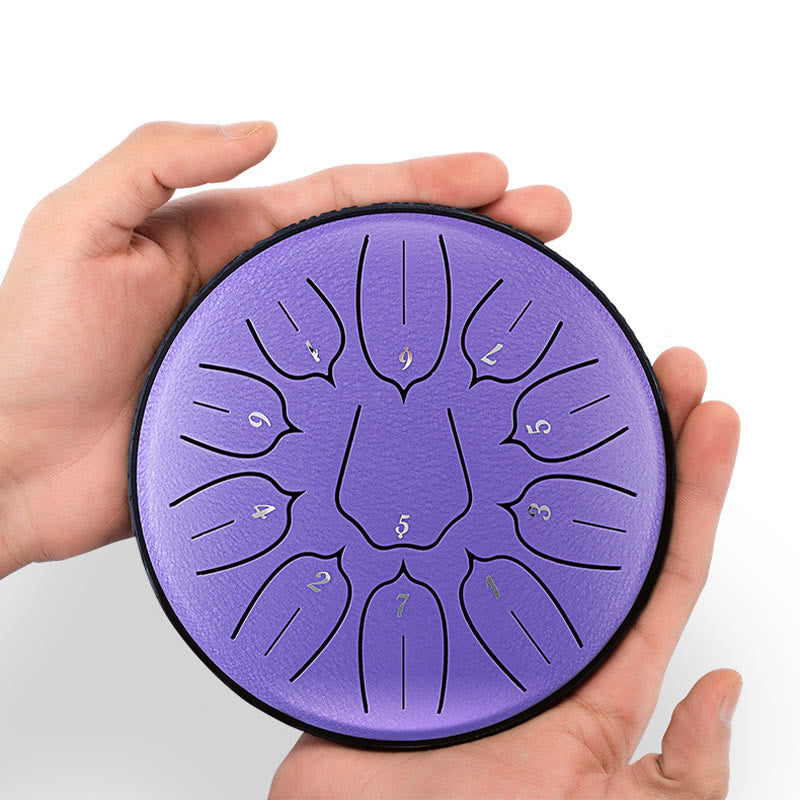 Kit de méditation Lotus de 6 pouces à 11 notes en acier